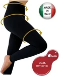 Legginsy z włókna emana® przeciwcellulitowe, odmładzające skórę, wyszczuplające, zmniejszające zmęczenie mięśni z nanoSREBREM - BeautySAN