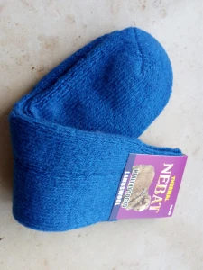 Skarpety rozgrzewające wełniane  (80%) THERMAL - rozm.  36-39 ciemnoniebieskie  - prod. Nebat