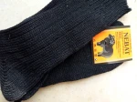 Skarpety rozgrzewające wełniane  (99%) THERMAL - rozm.  43-46 czarne  - prod. Nebat