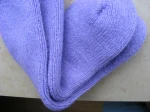 Skarpety rozgrzewające wełniane  (80%) THERMAL - rozm.  36-39  fioletowe  - prod. Nebat