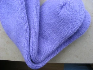 Skarpety rozgrzewające wełniane  (80%) THERMAL - rozm.  36-39  fioletowe  - prod. Nebat