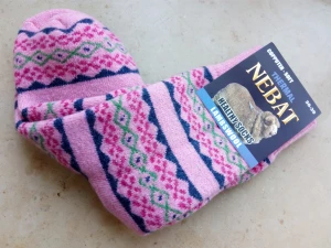 Skarpety rozgrzewające wełniane  (80%) THERMAL - rozm. 36-39 - WZÓR9  - prod. Nebat