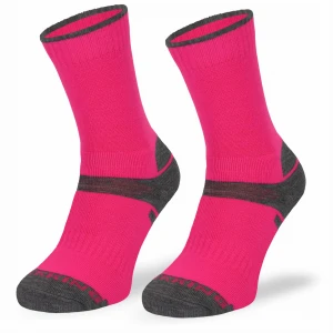 Dziecięce skarpetki trekkingowe STJ - 30% wełny merino - różowe 