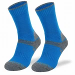 Dziecięce skarpetki trekkingowe STJ - 30% wełny merino - niebieskie